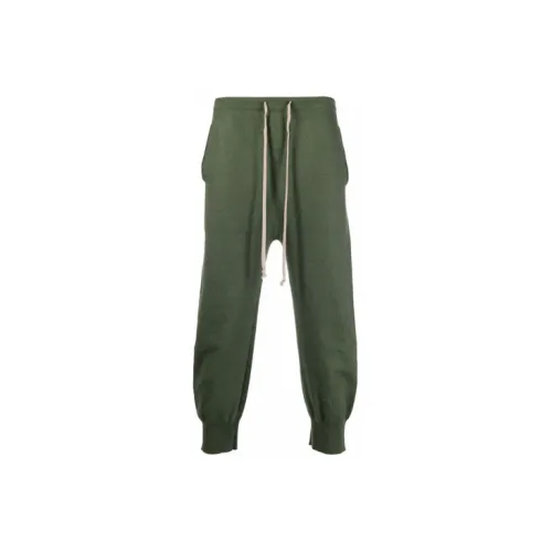 RICK OWENS Knitted Sweatpants Men Green