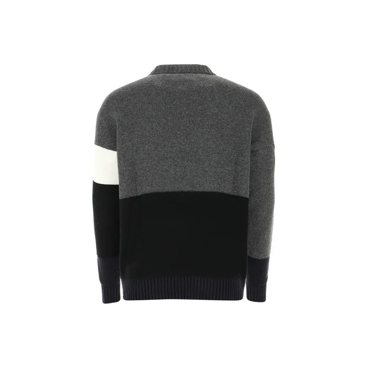 OFF WHITE Color Block Logo Sweater-1