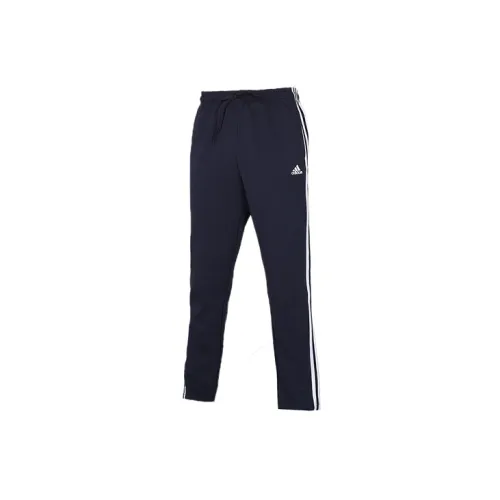 Adidas Knitted Sweatpants Men Navy Blue