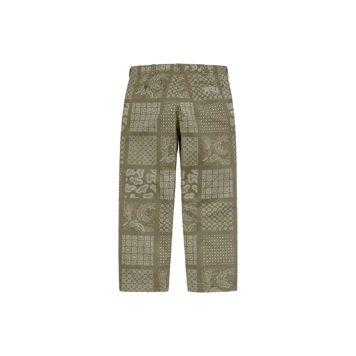 Supreme Paisley Grid Chino Pant-5