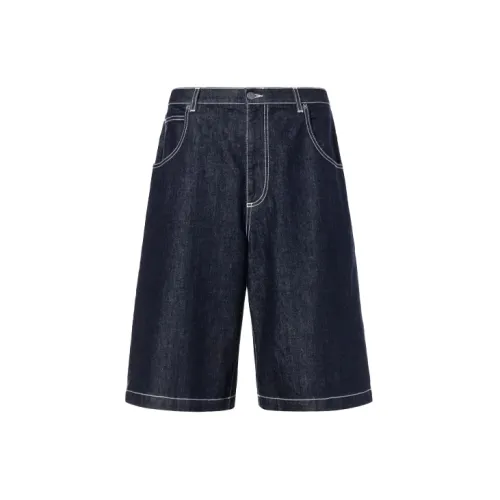 MOSCHINO Denim Shorts Men Navy Blue