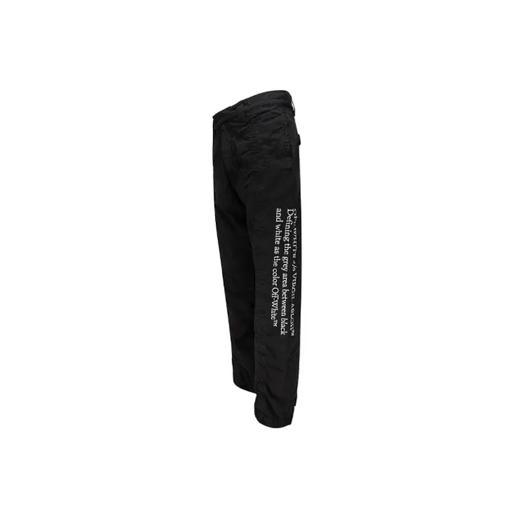 OFF WHITE FW20 Cargo Pants Men Black-1