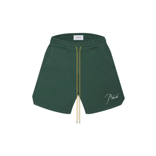 RHUDE Casual Shorts Men Green