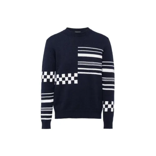 PRADA Cashmere Sweaters Men Blue