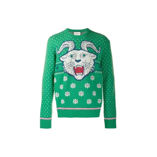 GUCCI Sweaters Men Green