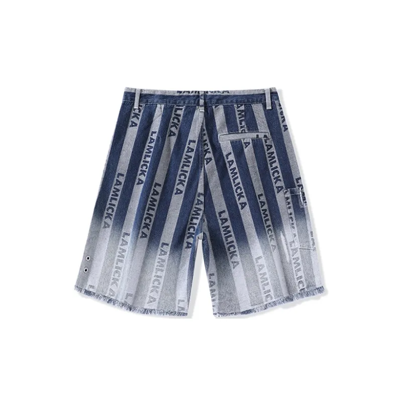LAMLICKA Denim Shorts Unisex Blue-1