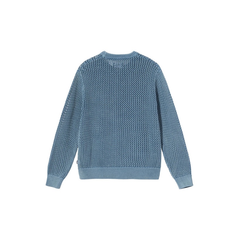 Stussy Pigment Dyed Loose Gauge Sweater - POIZON Stussy Pigment Dyed Loose Gauge Sweater - POIZON