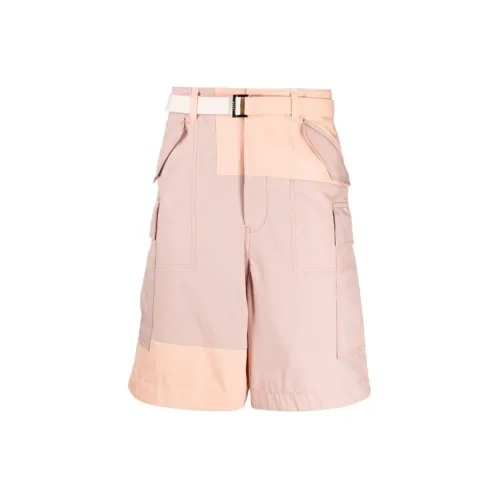 Sacai Cargo Shorts Men Pink