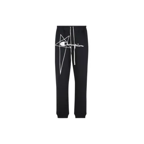 Champion X RICK OWENS Knitted Sweatpants Men Black