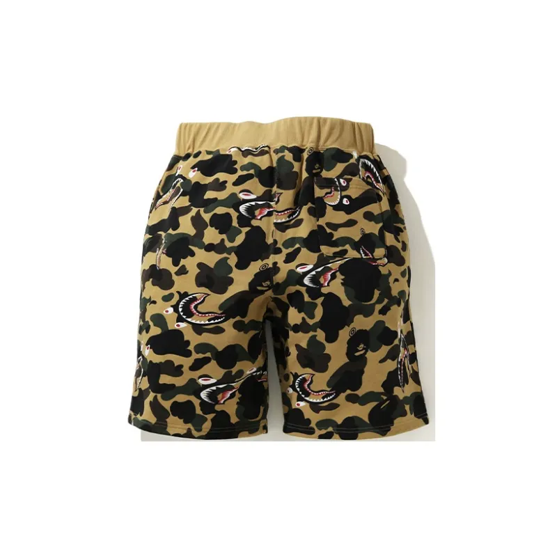 Bape Shark 1st Camo Wide Sweatshort-2