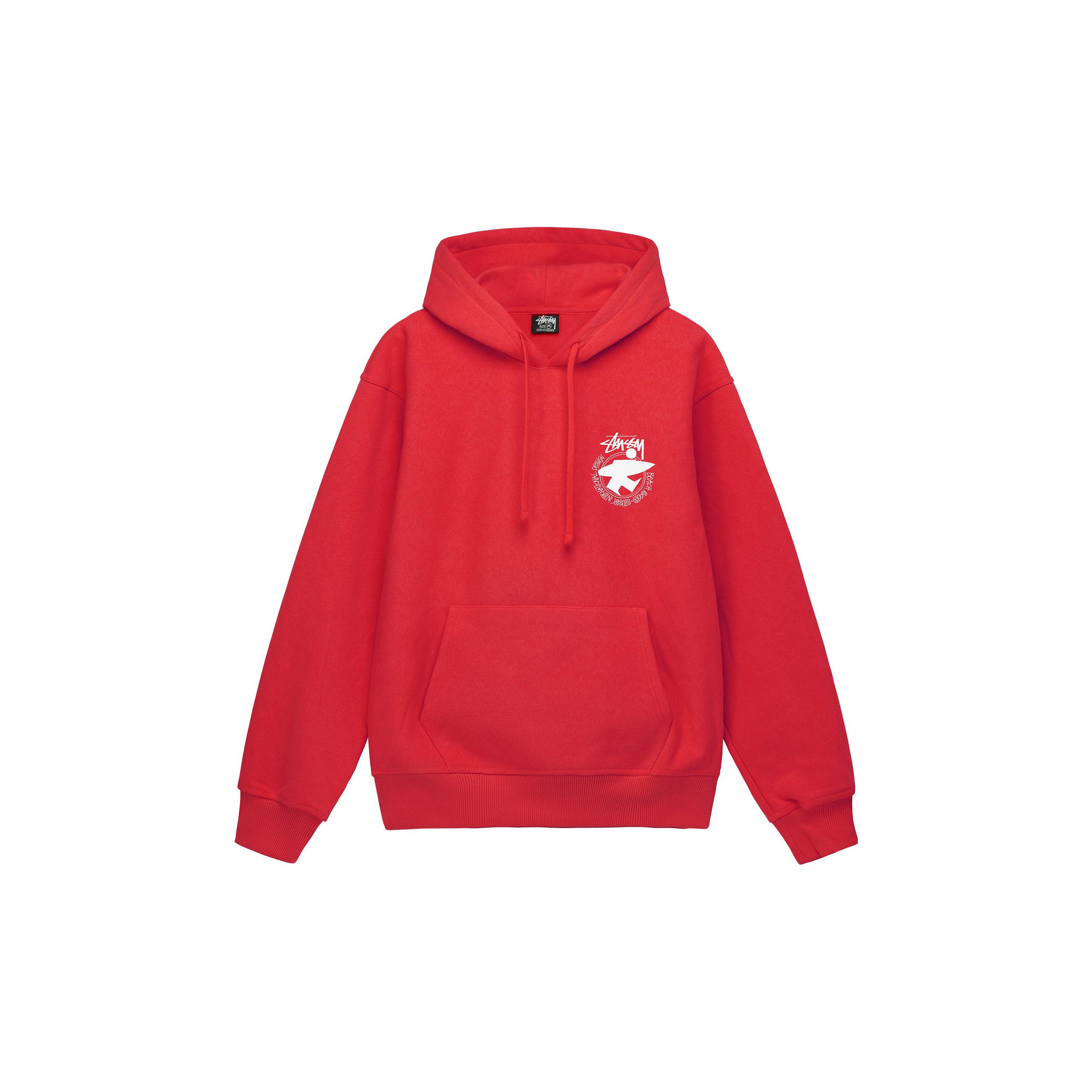 ★関税込★STUSSY★RELAXED HOODIE INTERNATIONAL★Washed Red★ Stüssy: Men's Beach Shell Garment Dyed (Red) | DSMNY E-SHOP