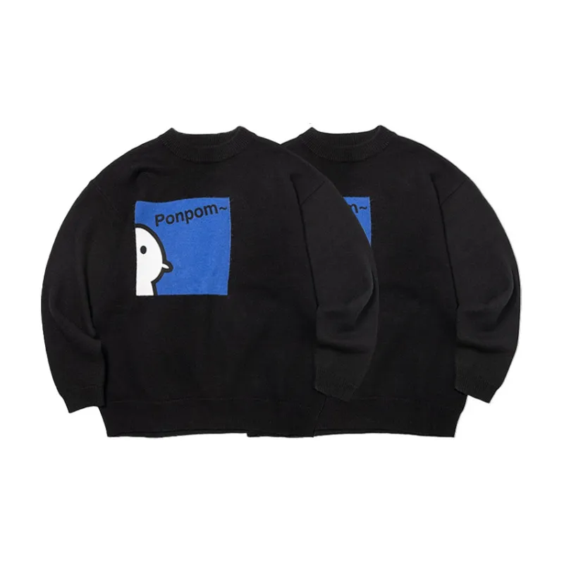 ROARINGWILD Sweater Unisex Black-2