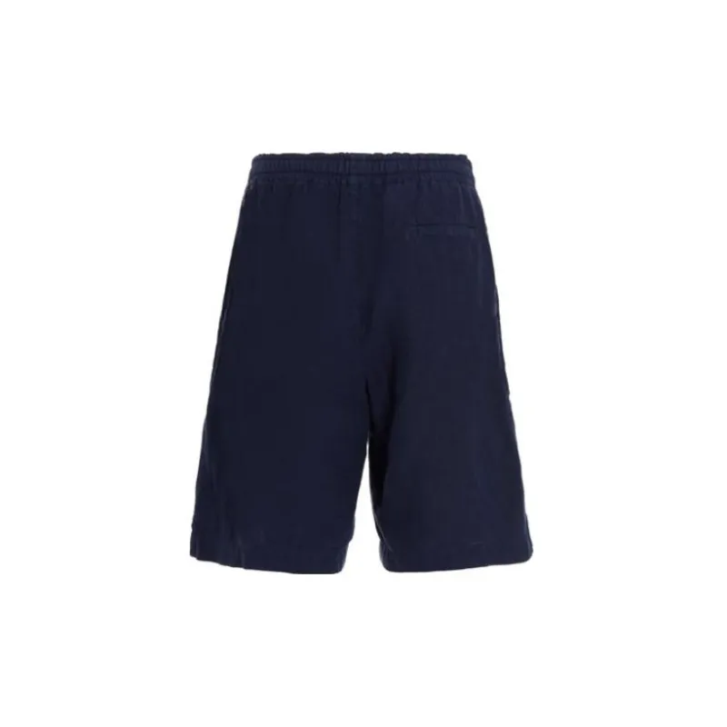 Zzegna Casual Shorts Men Dark Blue-1