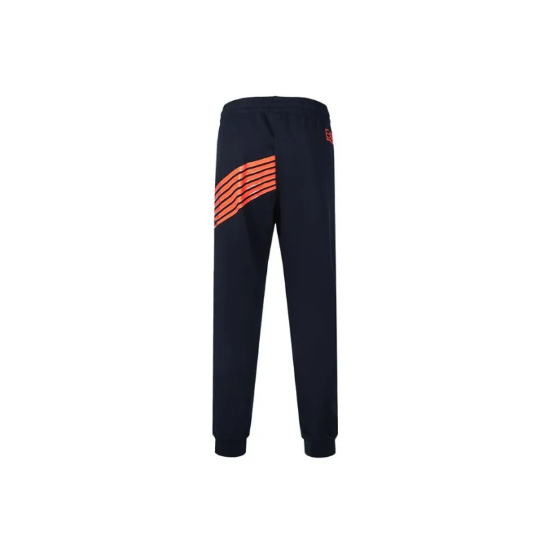 EMPORIO ARMANI Knitted Sweatpants Men Night Blue-1