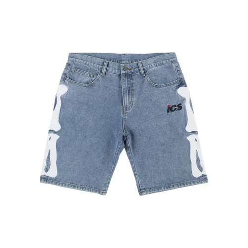 Iconslab X ICONS Lab Denim Shorts Unisex Blue