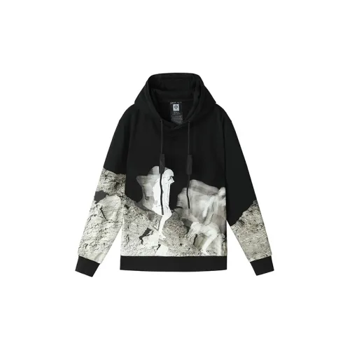NORVINCY Versatile Outerwear Trendy Hoodie Unisex Black