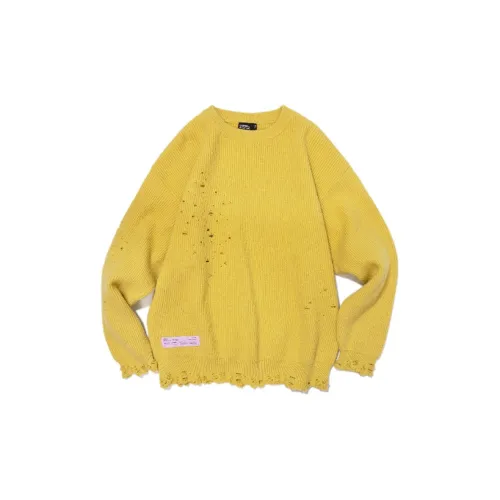 ROARINGWILD Sweaters Unisex Mustard Yellow