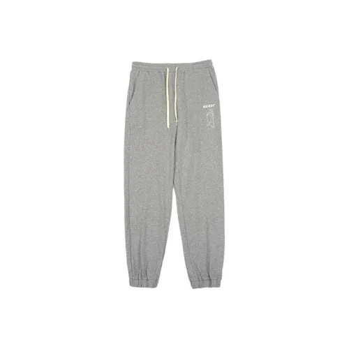 Nerdy Knitted Sweatpants Unisex Gray