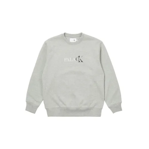 Calvin Klein X PALACE Sweatshirts Unisex Light Gray