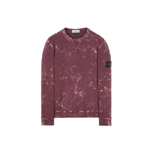 STONE ISLAND Sweatshirts Men Burgundy