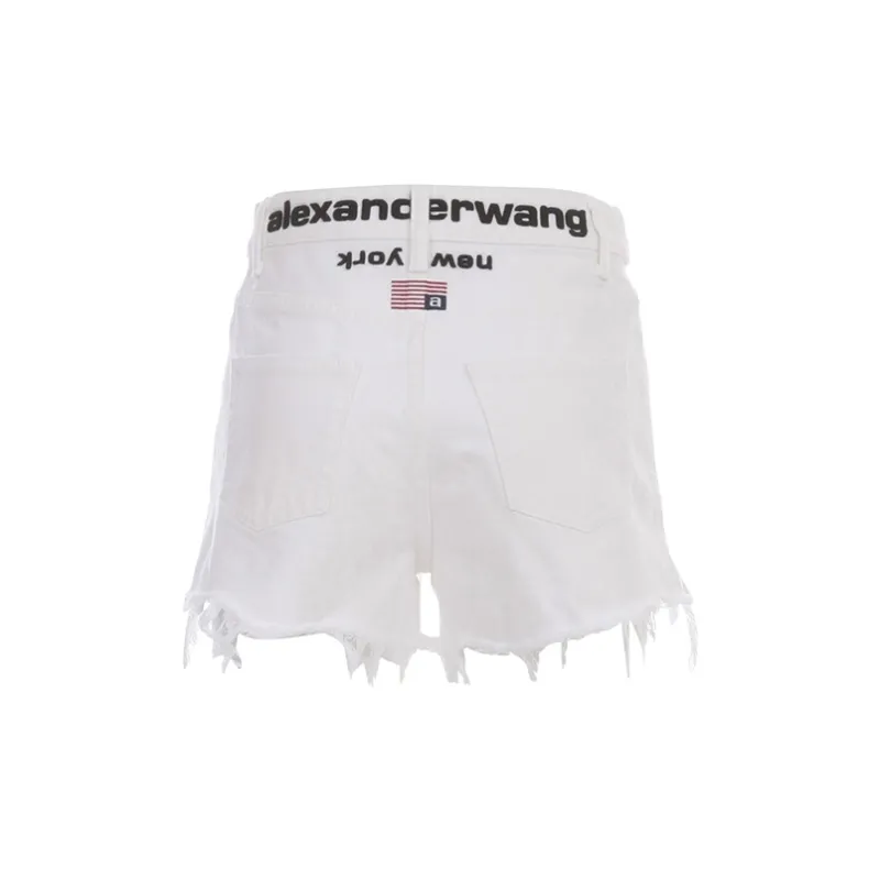 Alexander Wang Denim Shorts Women's White-1