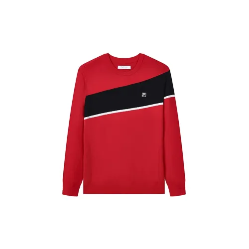 FILA Athletics Sweaters Men Tomato Color