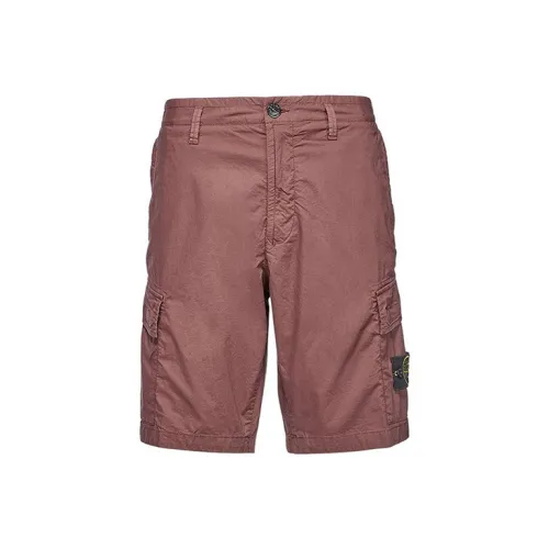 STONE ISLAND Casual Shorts Men Dark Red