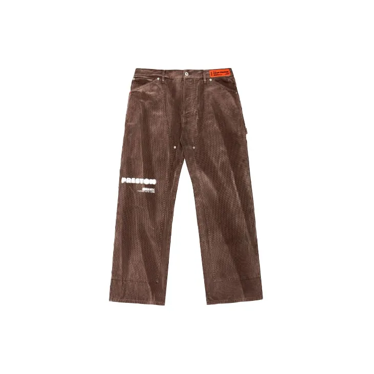 Cat X HERON PRESTON Cargo Pants Men Brown-1
