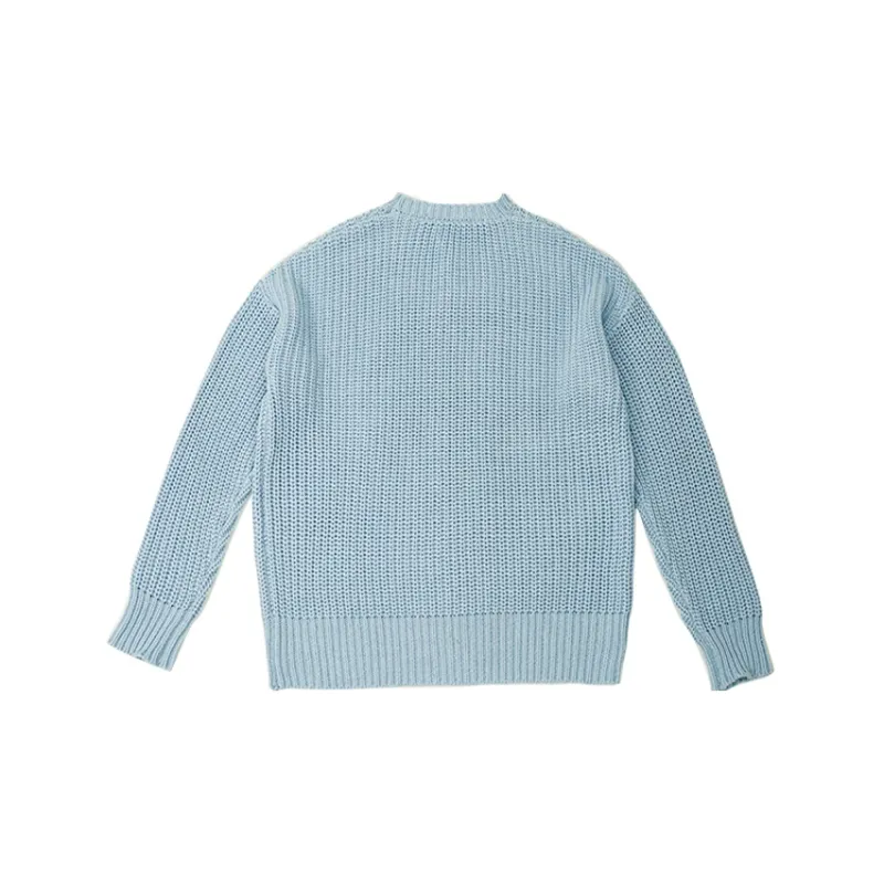 Loose Fit Sweater Unisex Light Blue-1