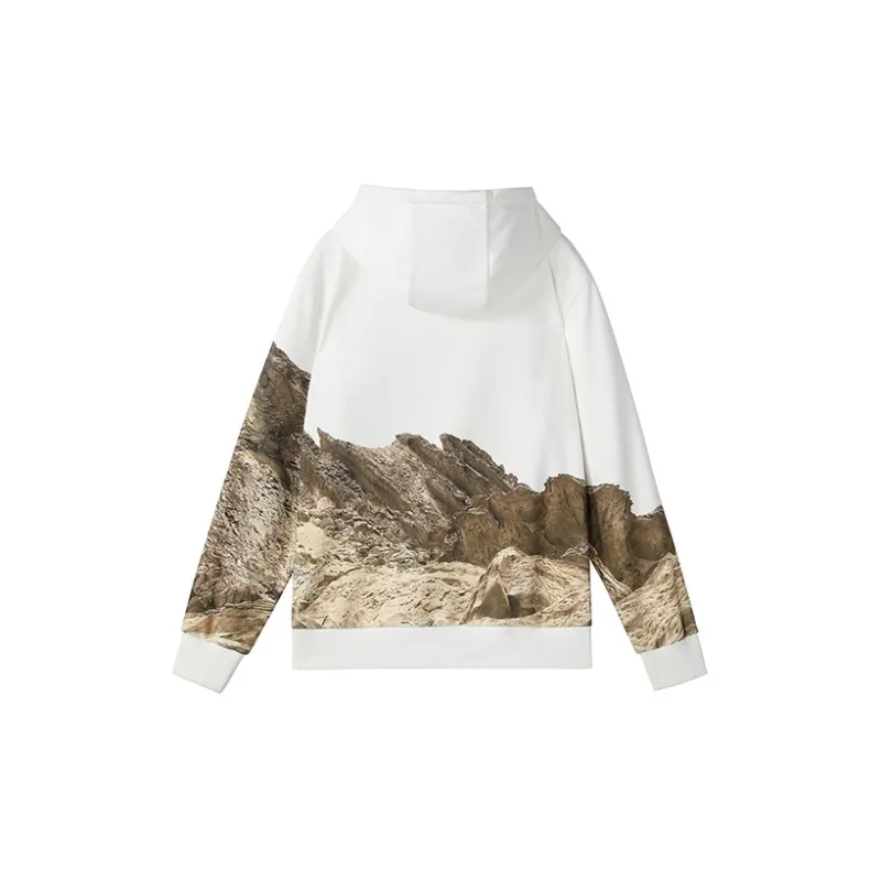 NORVINCY Versatile Outerwear Trendy Hoodie Unisex White-1