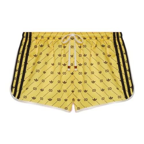 Adidas Originals GUCCI X ADIDAS Casual Shorts Unisex Yellow