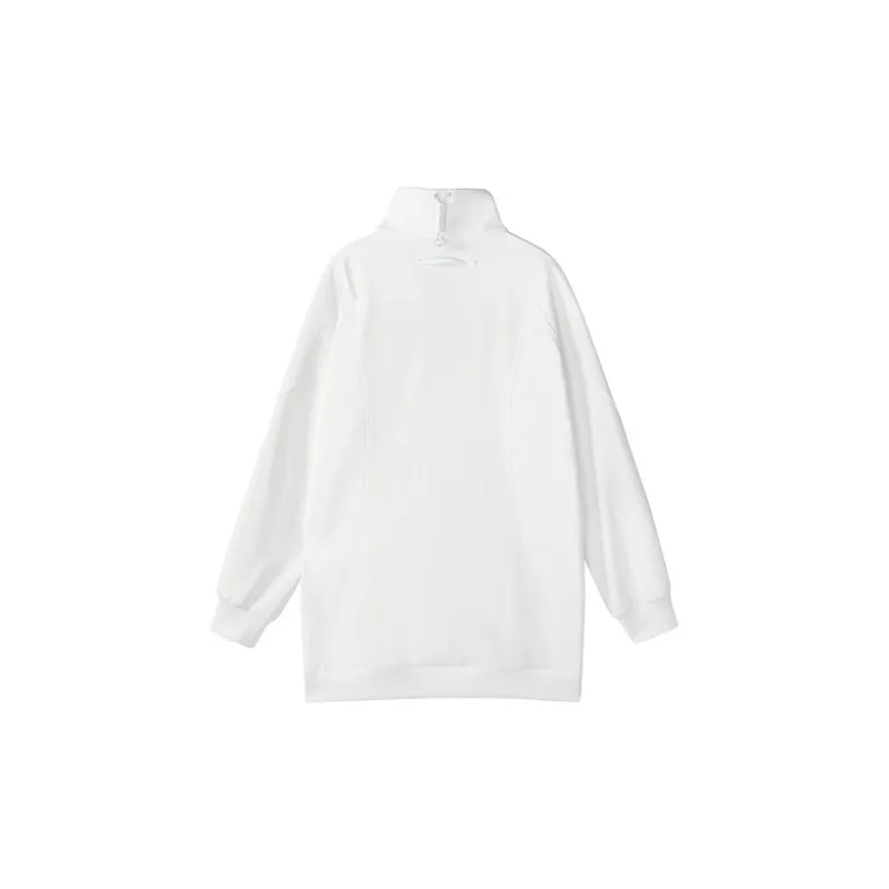 NORVINCY Deconstructed Style Tactical Solid Color Hoodless Sweatshirt Unisex-3