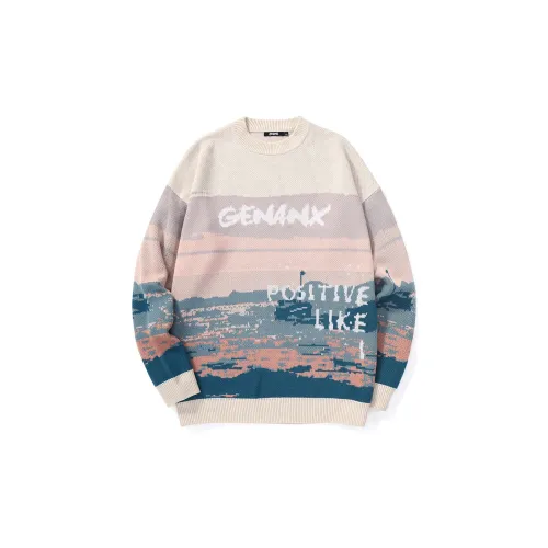 GENANX Sweaters Unisex Twilight Glow