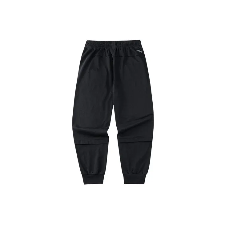 Anta Knitted Sweatpants Unisex Black-1
