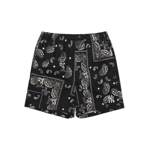 MLB Cashew Flower Casual Shorts Unisex Black