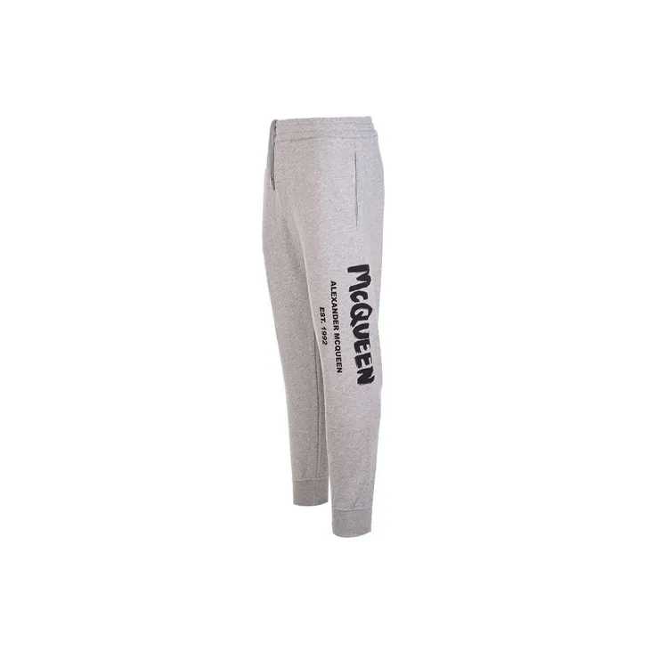 Alexander McQueen Graffiti Logo Printed Track Pants-2