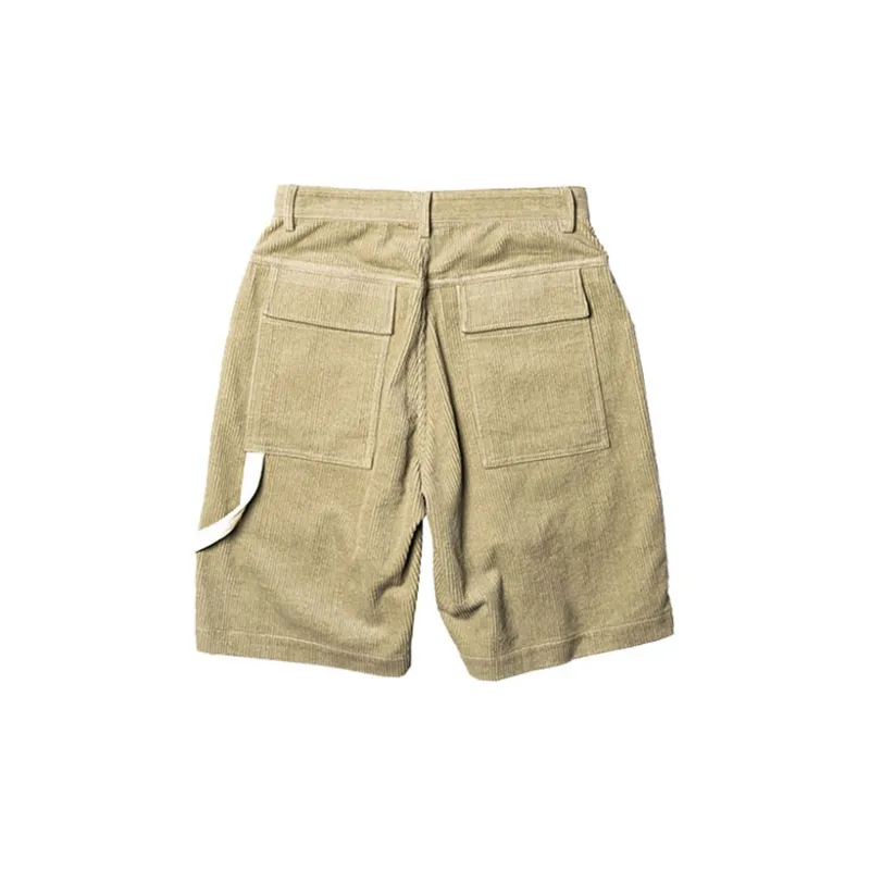 ROARINGWILD Loose Fit Shorts Unisex Khaki-1