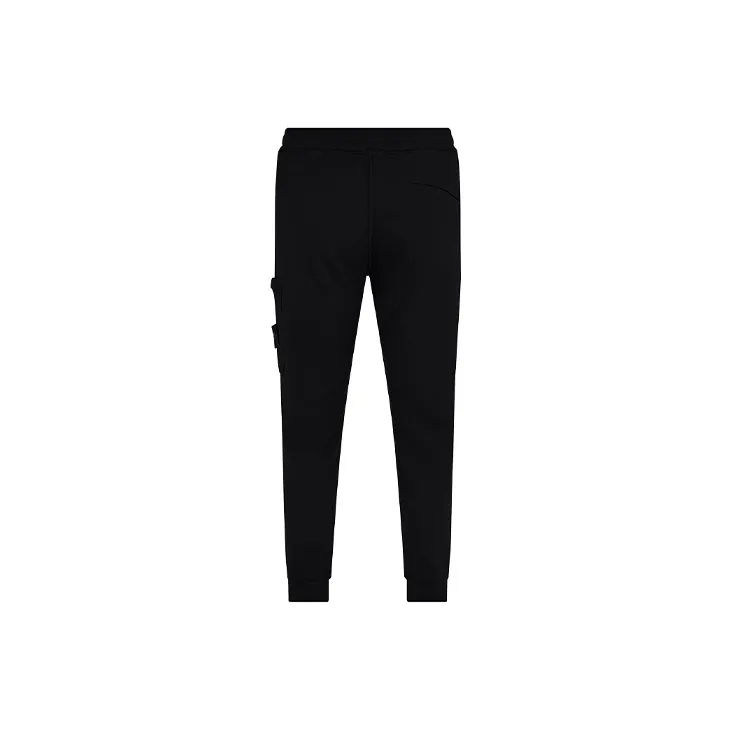 STONE ISLAND Garment Dyed Cargo Pants Black-1