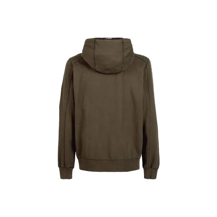 C.P.Company Light Fleece Zipped Hoodie-1
