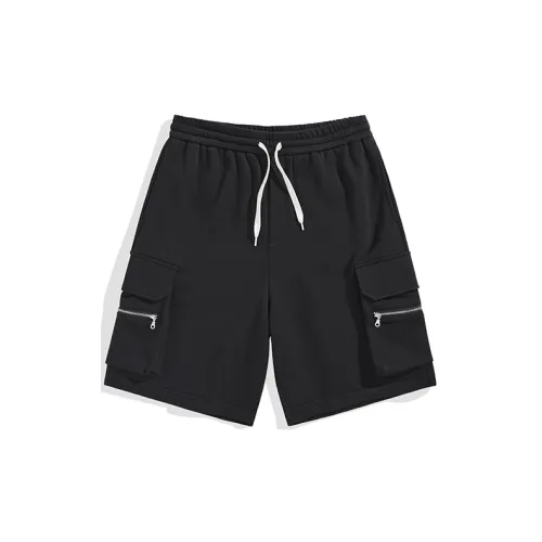 PEACEBIRD MEN Casual Shorts Unisex Black