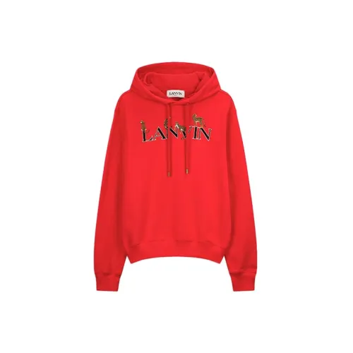 Lanvin Sweatshirts Unisex Red