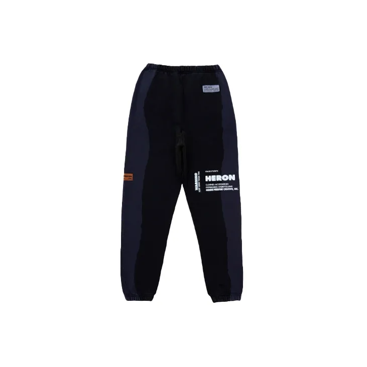 Cat X HERON PRESTON Knitted Sweatpants Men Dark Blue-1