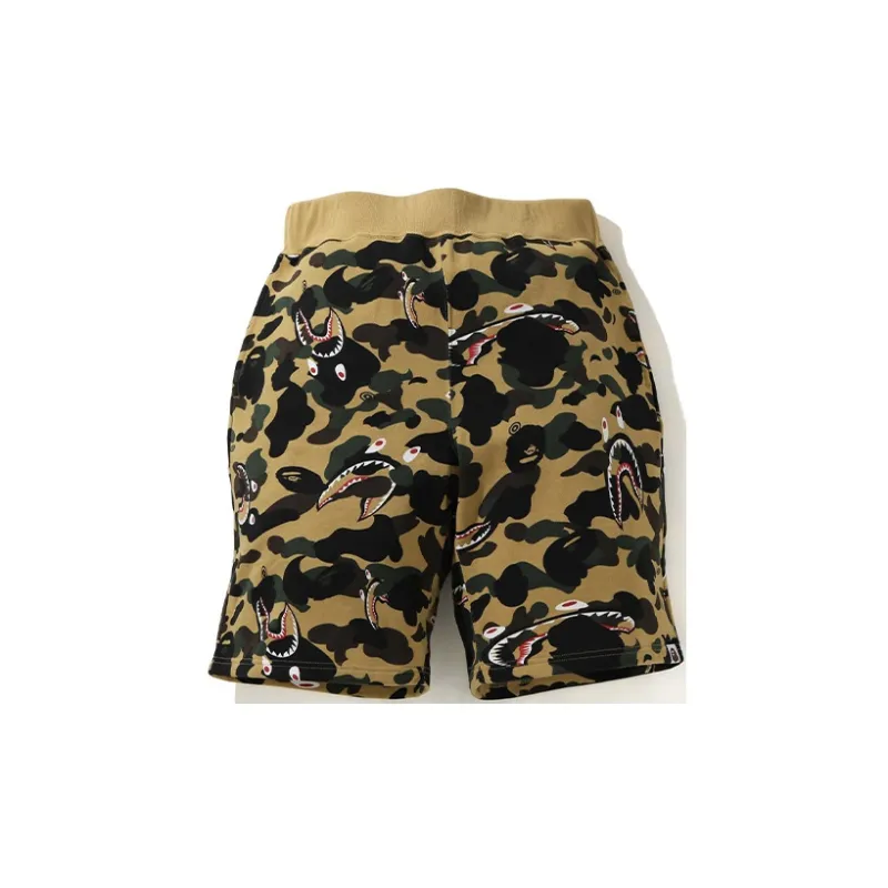 Bape Shark 1st Camo Wide Sweatshort-1