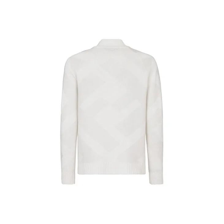FENDI FW21 Cashmere Sweater Men's White-1