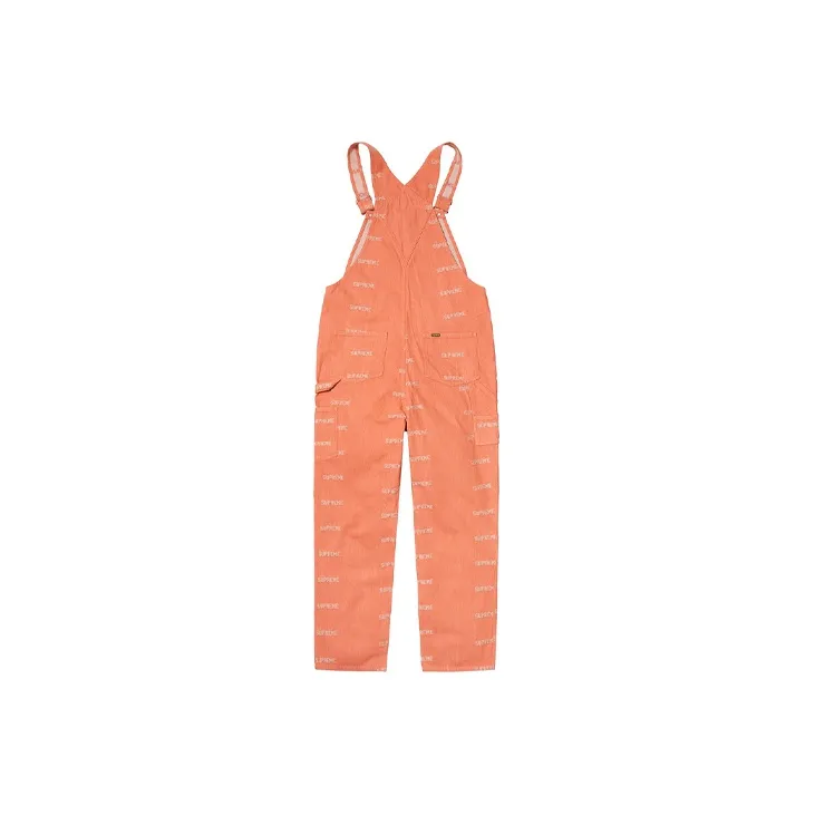 Supreme Logo Denim Overalls-1