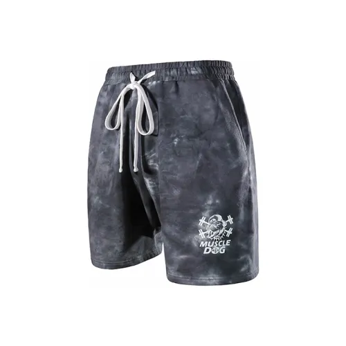 Muscle Dog Casual Shorts Men Black