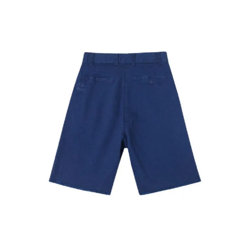 Drew House Smiley Collection Cargo Shorts Unisex Marine Blue-1