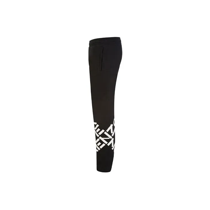 KENZO Knitted Sweatpants Men Black-2