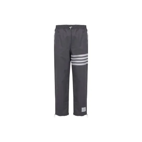 THOM BROWNE Knitted Sweatpants Men Gray