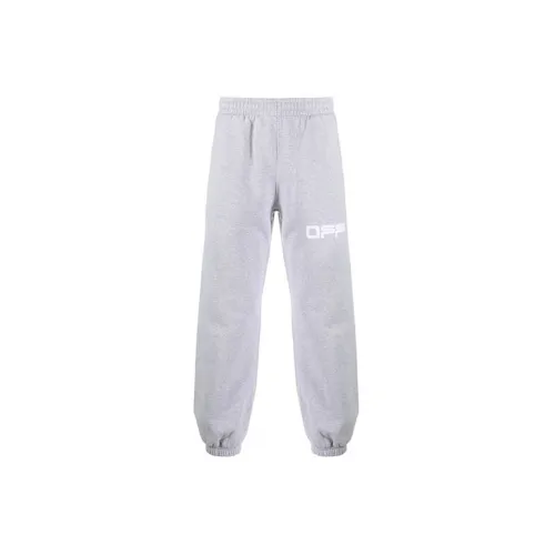 OFF-WHITE Ss20 Knitted Sweatpants Men Light Gray